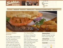 Tablet Screenshot of bublitzsrestaurant.com